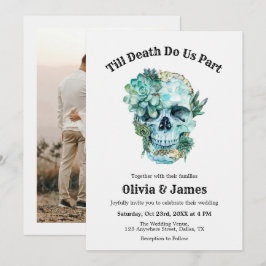 Invitación Hasta que la muerte nos haga un Boda de la parte d