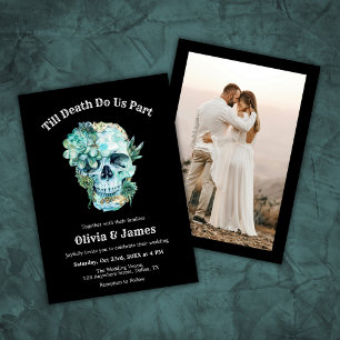 Invitación Hasta que la muerte nos haga un Boda de la parte d