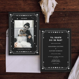 Invitación Hasta que la muerte nos haga un Boda de la parte d