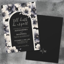 Hasta que la Muerte nos Separe Boda de Floral Negr