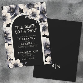 Invitación Hasta que la Muerte nos Separe Bodas Florales
