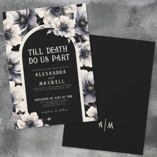 Invitación Hasta que la Muerte nos Separe Bodas Florales