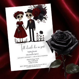 Invitación Hasta que la muerte nos separe de Bride y Groom