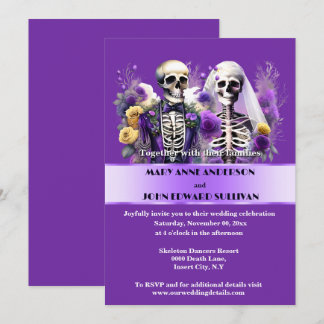 Invitación Hasta que la muerte nos separe de la novia rosa mo