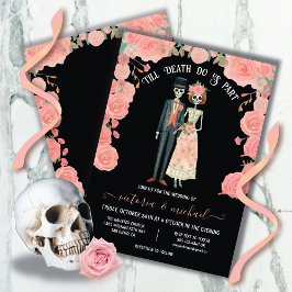 Invitación Hasta que la muerte nos separe de Skeleton Boda