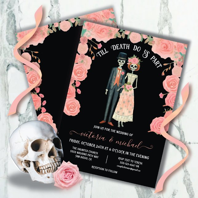 Invitación Hasta que la muerte nos separe de Skeleton Boda (Subido por el creador)