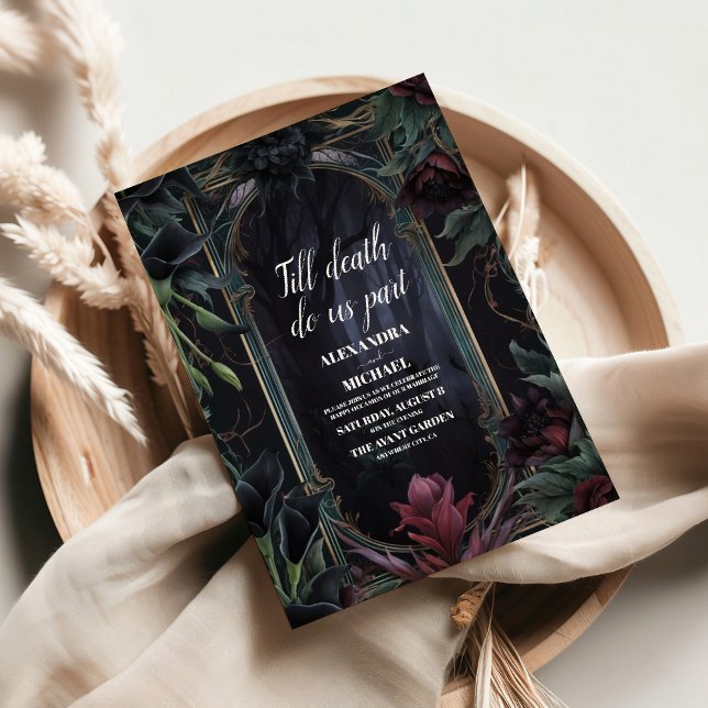 Invitación Hasta que la muerte nos separe del Boda gótico de  (Subido por el creador)