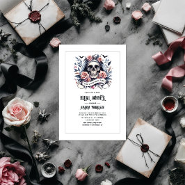 Invitación "Hasta que la muerte nos separe" Ducha gótica de n