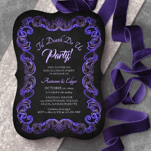 Invitación Hasta que la Muerte nos Separe Fiesta de Compromis