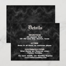 Invitación Hasta que la Muerte nos Separe Rsvp de Boda