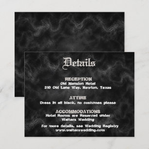 Invitación Hasta que la Muerte nos Separe Rsvp de Boda