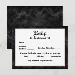 Invitación Hasta que la Muerte nos Separe Rsvp de Boda