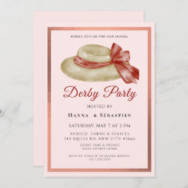 Invitación Hat Derby Party Invitation