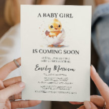 Hatching de polluelos desde Baby Shower de huevos