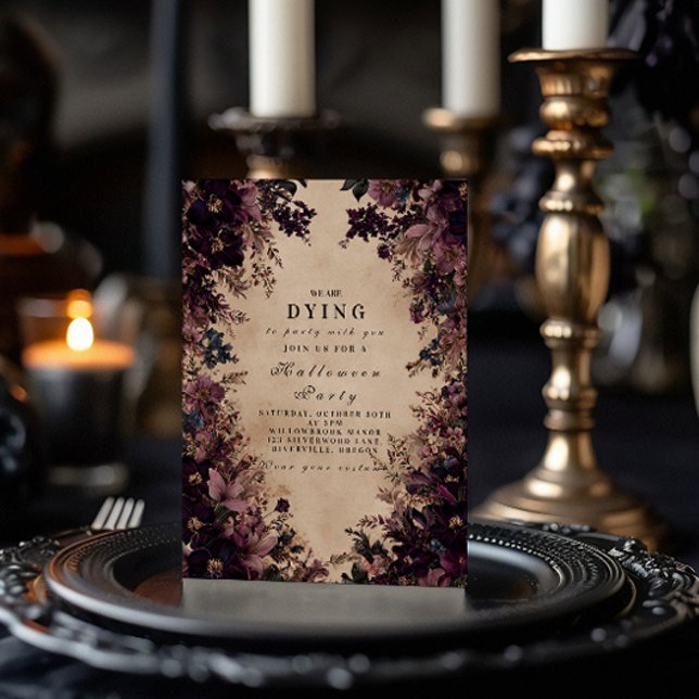 Invitación Haunted Garden Halloween Soirée (Subido por el creador)