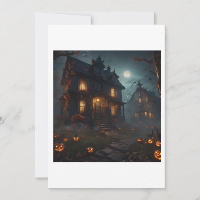 Invitación haunted house (Anverso)