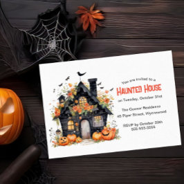 Invitación Haunted House Fiesta