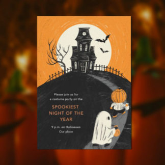 Invitación Haunted Mansion Halloween Party Invitation