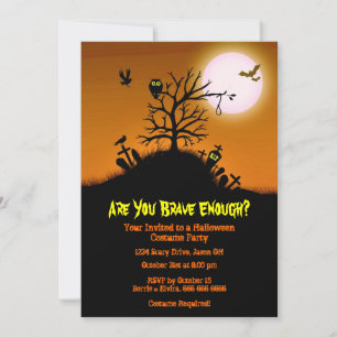 Invitación Haunve Grave Yard Halloween Party
