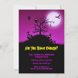 Invitación Haunve Grave Yard Halloween Party