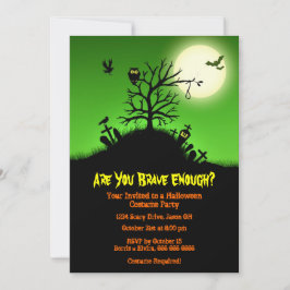 Invitación Haunve Grave Yard Halloween Party