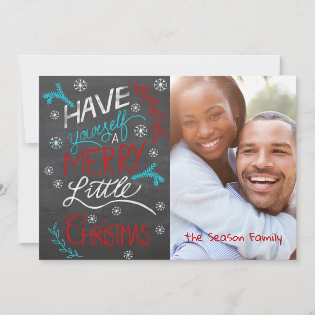 Invitación Have yourself a merry little Christmas Photo card (Anverso)
