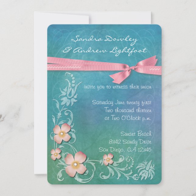 Invitación hawaiana (Anverso)