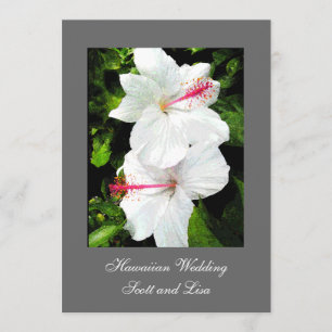 Invitación hawaiana de la boda