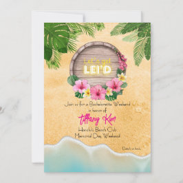 Invitación Hawaii Bachelorette Weekend Party