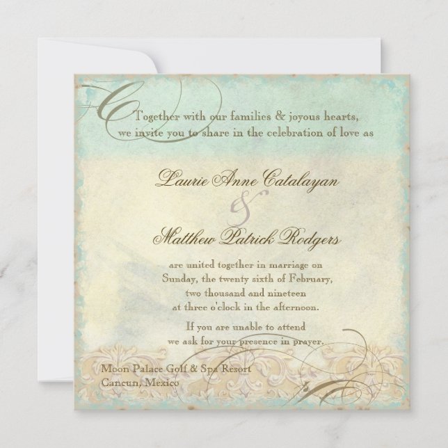 Invitación Hawaii Sea Turtle Moderna Costa Ocean Beach (Anverso)