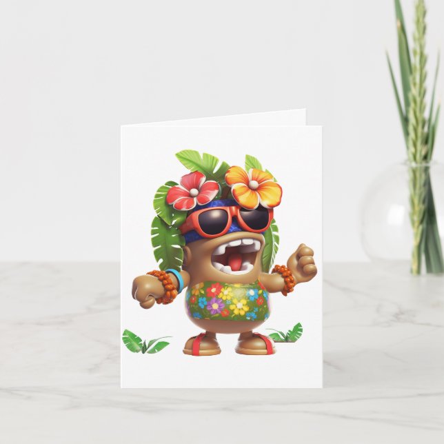 Invitación Hawaiin Shirt Guy (Anverso)