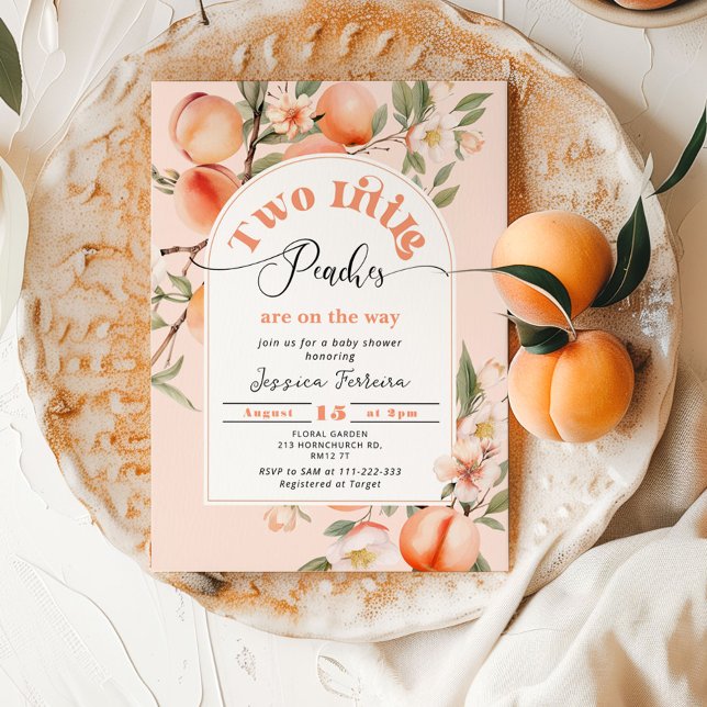 Invitación Hay dos pequeños melocotones en camino a la ducha  (Subido por el creador)