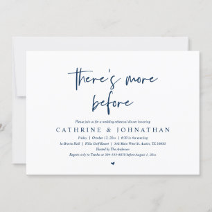 Invitación Hay más antes, Boda Ensayo Cena Invi