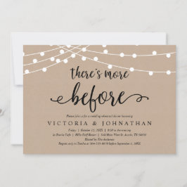 Invitación Hay más antes, cena de ensayo rústico