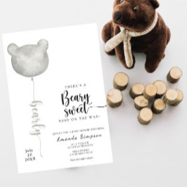 Invitación Hay un beary dulce bebé en camino de la ducha bebé