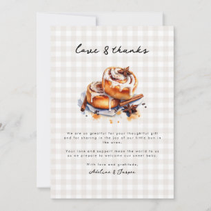 Invitación Hay un bollo en el Baby Shower neutral de cuernos