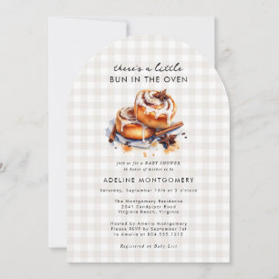 Invitación Hay un bollo en el Baby Shower neutral de cuernos