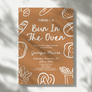 Invitación Hay Un Pan En El Horno Baby Shower Caprichoso