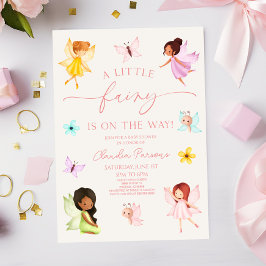 Invitación ¡Hay Un Pequeño Hada En Camino! Baby Shower