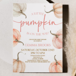 Invitación ¡Hay Una Calabaza En Camino! Baby Shower