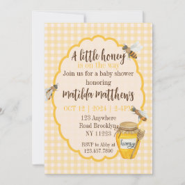 Invitación Hay Una Pequeña Miel En Camino