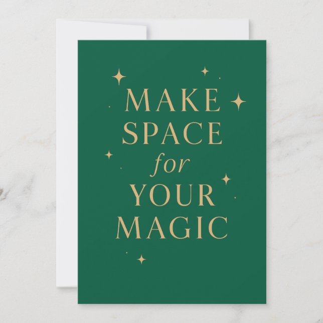 Invitación Haz Espacio para tu Magia (Anverso)