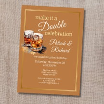 Haz que sea un vaso de whisky de doble celebración