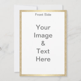 Invitación Haz tu propio Matte 5x7 Cumpleaños delantero y pos