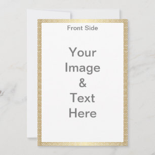 Invitación Haz tu propio Matte 5x7 Cumpleaños delantero y pos