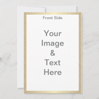 Invitación Haz tu propio Matte 5x7 Cumpleaños delantero y pos