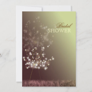 Invitación Haz una ducha nupcial de Wish Dandelion