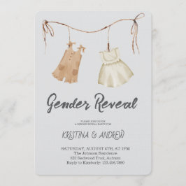 Invitación He or She Gender Reveal Party