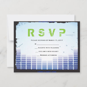 Invitación HEADPHONES Bar Bat Mitzvah rsvp