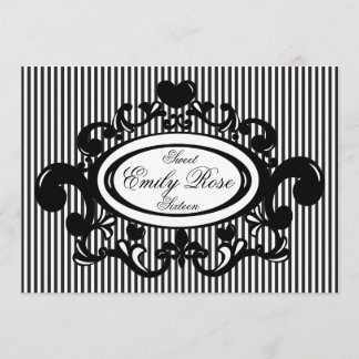 Invitación Heart and Fleur De Lys Shield